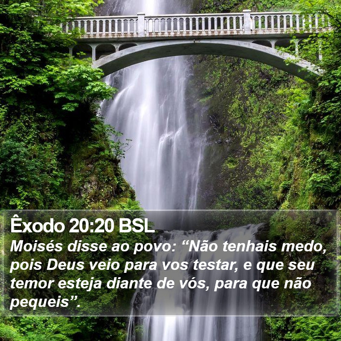 Êxodo 20:20 BSL Bible Study