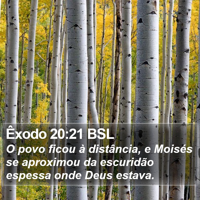 Êxodo 20:21 BSL Bible Study