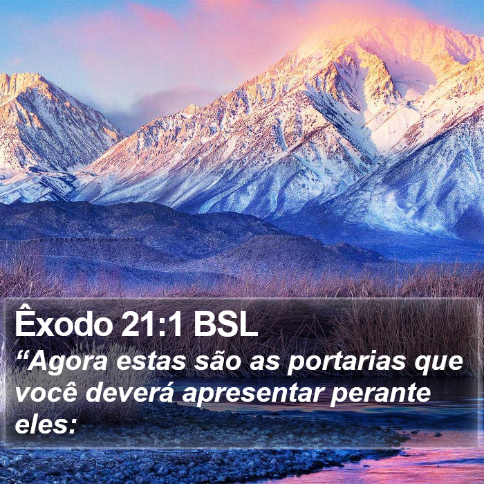 Êxodo 21:1 BSL Bible Study
