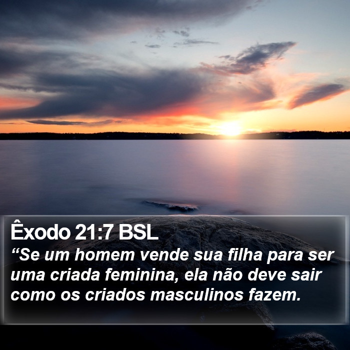 Êxodo 21:7 BSL Bible Study