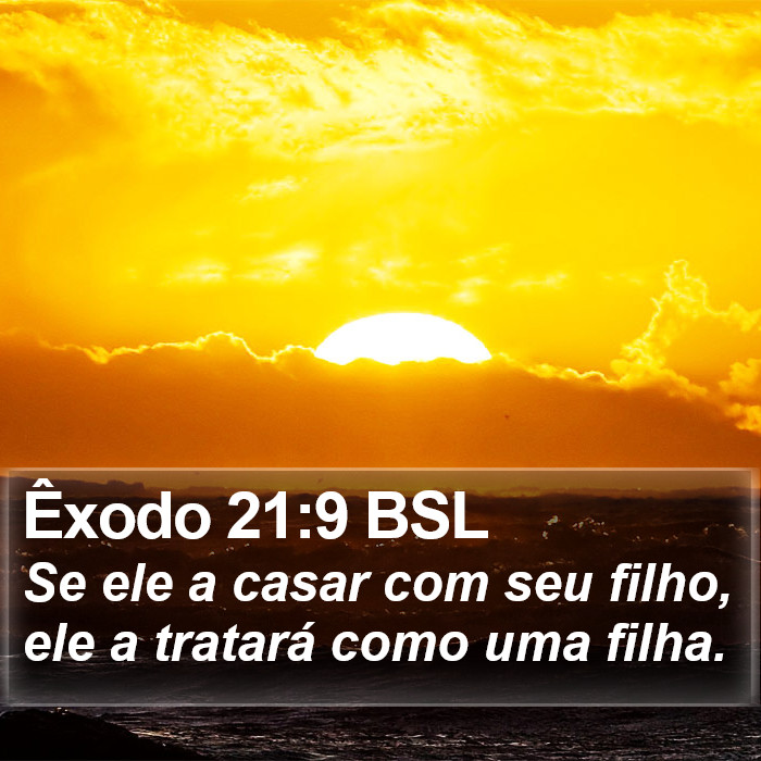 Êxodo 21:9 BSL Bible Study