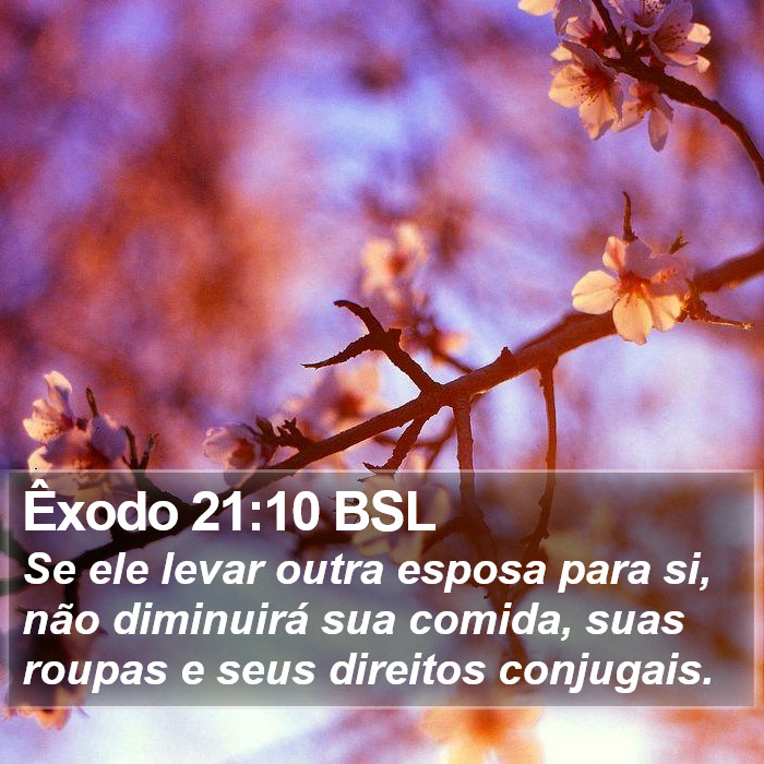 Êxodo 21:10 BSL Bible Study