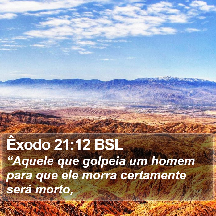 Êxodo 21:12 BSL Bible Study