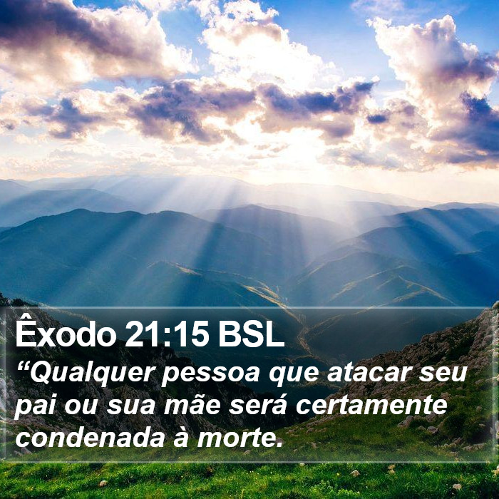 Êxodo 21:15 BSL Bible Study