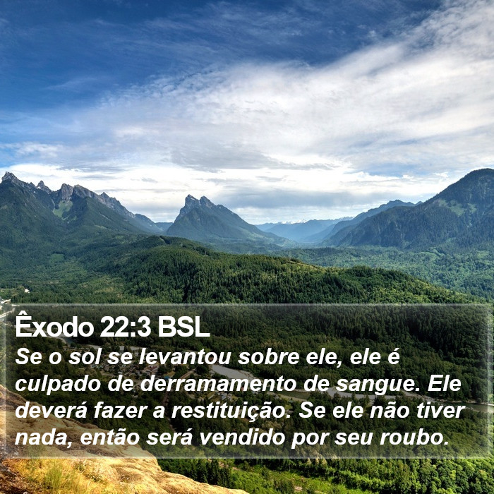 Êxodo 22:3 BSL Bible Study