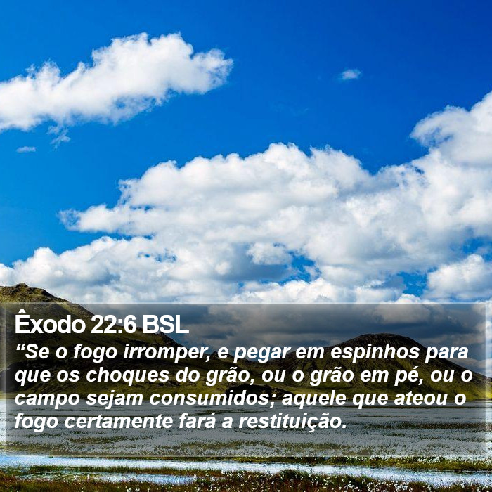 Êxodo 22:6 BSL Bible Study