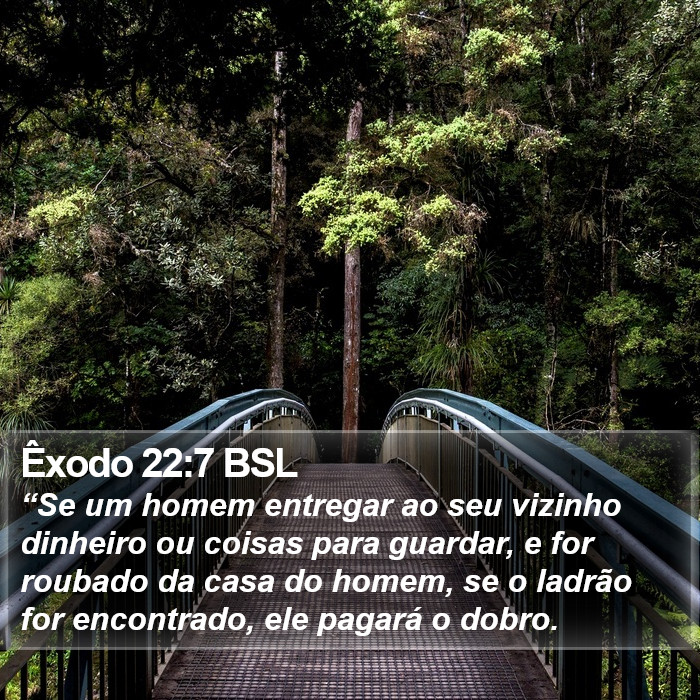 Êxodo 22:7 BSL Bible Study