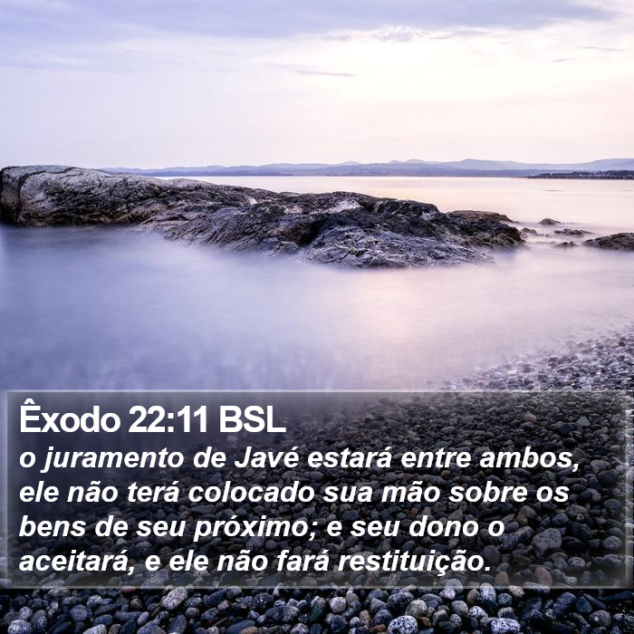 Êxodo 22:11 BSL Bible Study
