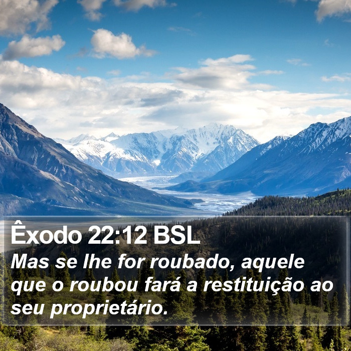 Êxodo 22:12 BSL Bible Study