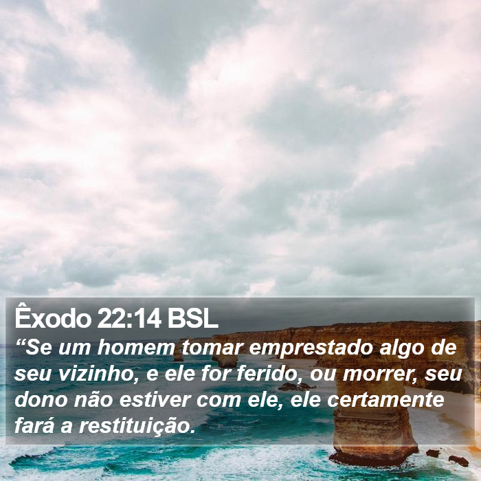 Êxodo 22:14 BSL Bible Study