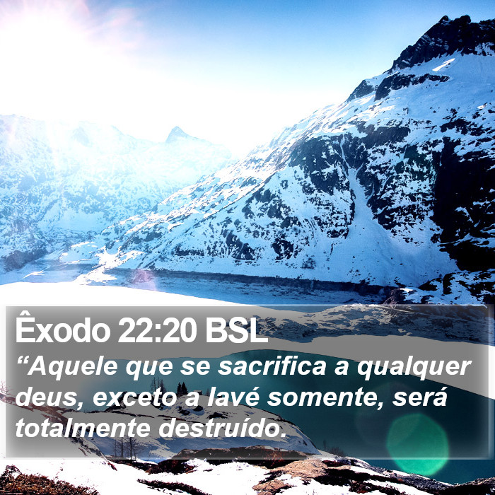 Êxodo 22:20 BSL Bible Study