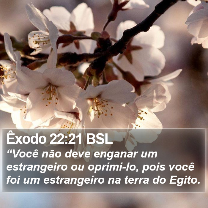 Êxodo 22:21 BSL Bible Study