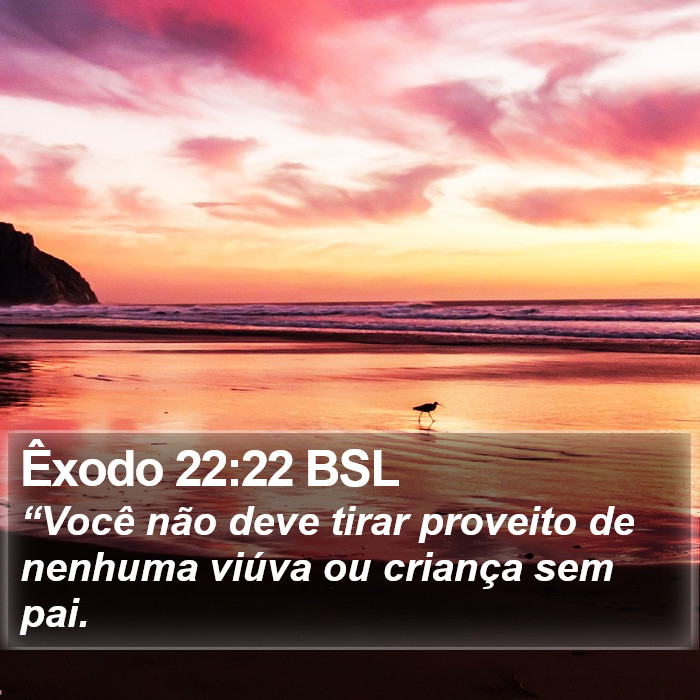 Êxodo 22:22 BSL Bible Study