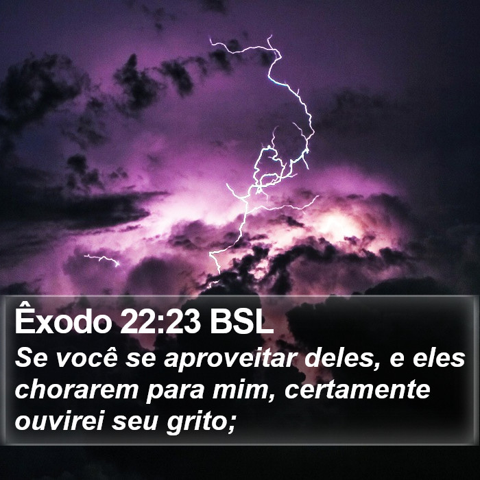 Êxodo 22:23 BSL Bible Study