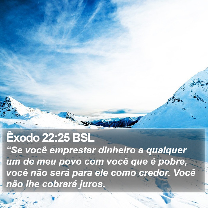 Êxodo 22:25 BSL Bible Study