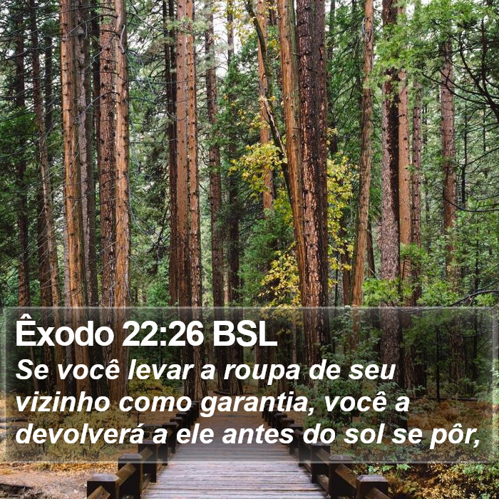 Êxodo 22:26 BSL Bible Study