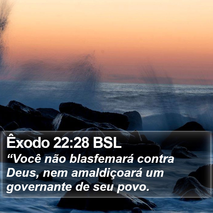Êxodo 22:28 BSL Bible Study