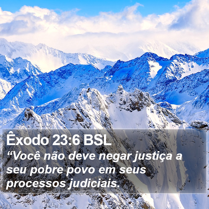 Êxodo 23:6 BSL Bible Study