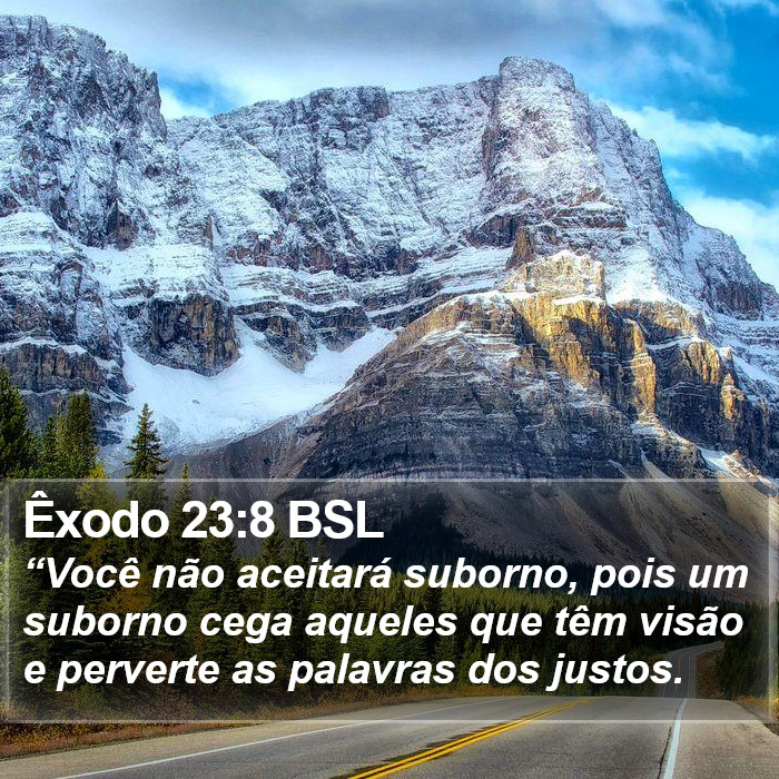 Êxodo 23:8 BSL Bible Study