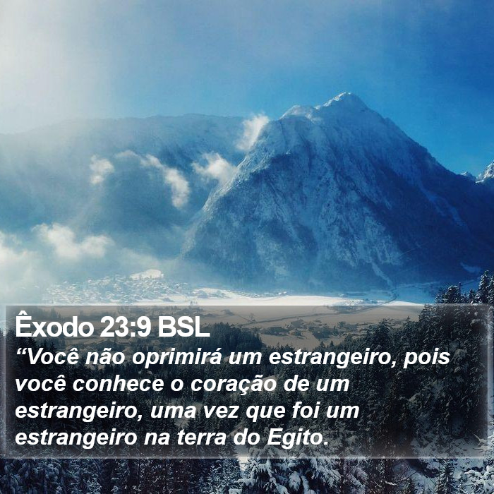 Êxodo 23:9 BSL Bible Study