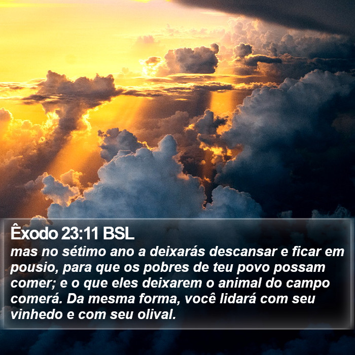 Êxodo 23:11 BSL Bible Study