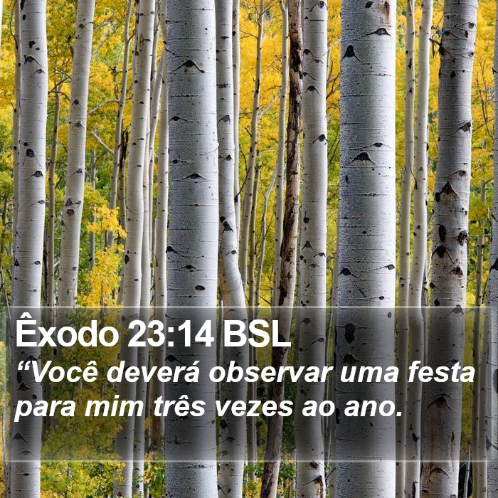 Êxodo 23:14 BSL Bible Study