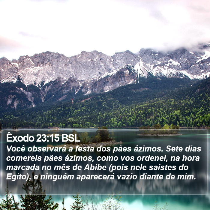 Êxodo 23:15 BSL Bible Study