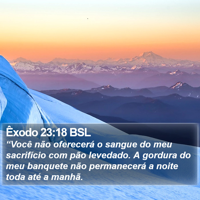 Êxodo 23:18 BSL Bible Study