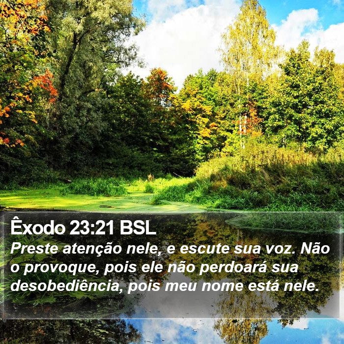 Êxodo 23:21 BSL Bible Study