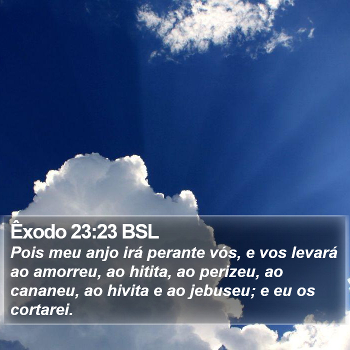 Êxodo 23:23 BSL Bible Study