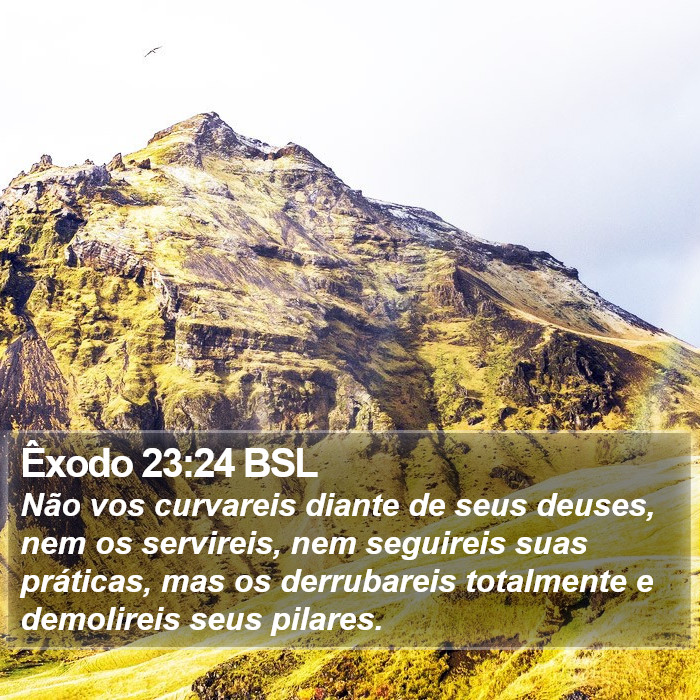 Êxodo 23:24 BSL Bible Study