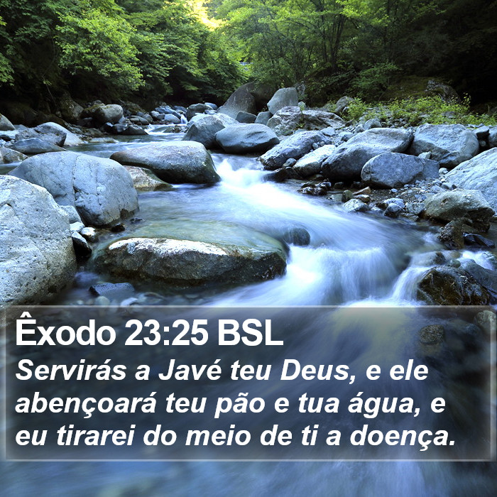 Êxodo 23:25 BSL Bible Study