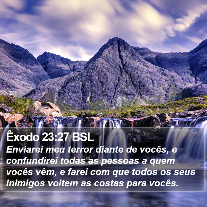 Êxodo 23:27 BSL Bible Study