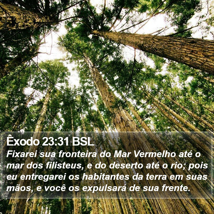 Êxodo 23:31 BSL Bible Study