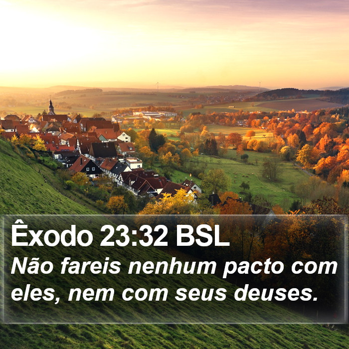 Êxodo 23:32 BSL Bible Study