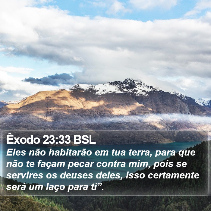 Êxodo 23:33 BSL Bible Study