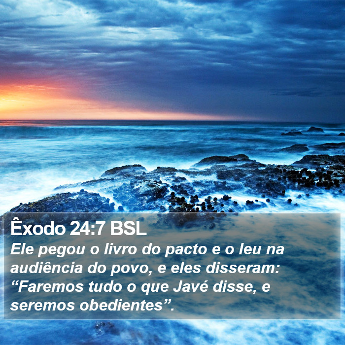 Êxodo 24:7 BSL Bible Study