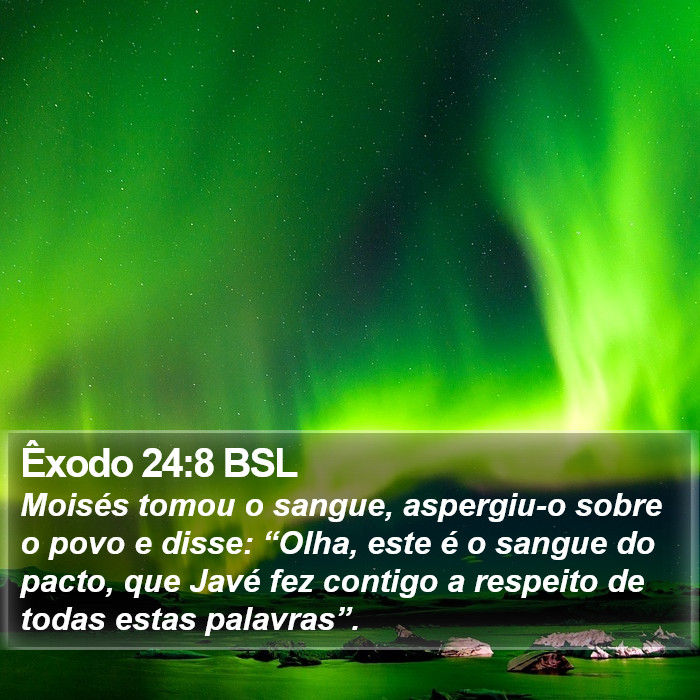 Êxodo 24:8 BSL Bible Study