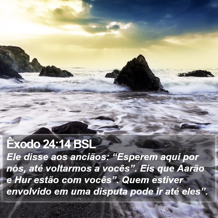 Êxodo 24:14 BSL Bible Study