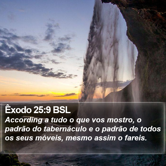 Êxodo 25:9 BSL Bible Study