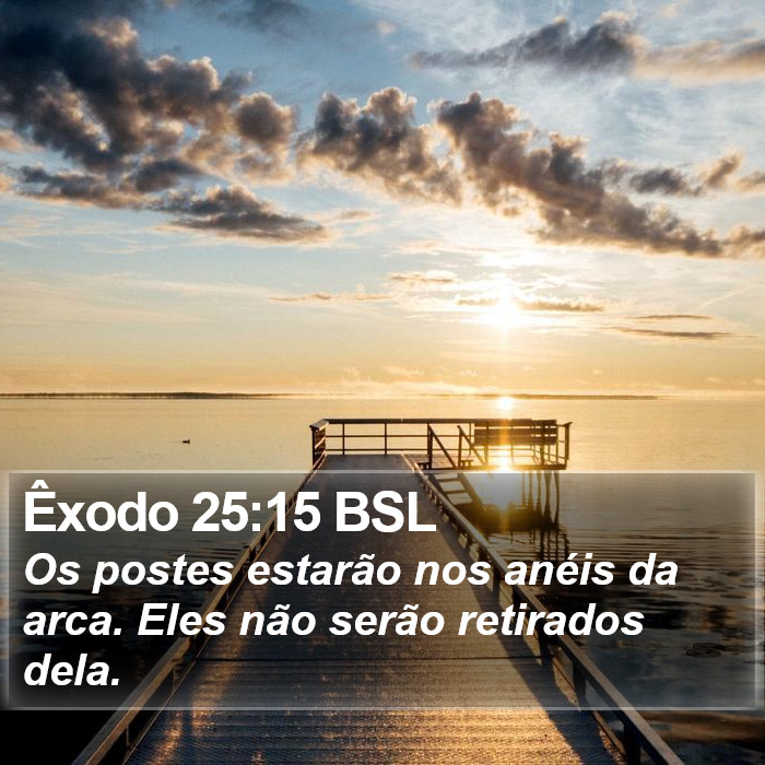 Êxodo 25:15 BSL Bible Study