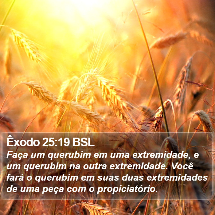Êxodo 25:19 BSL Bible Study