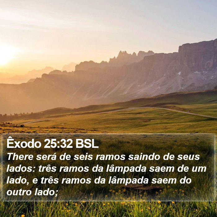 Êxodo 25:32 BSL Bible Study