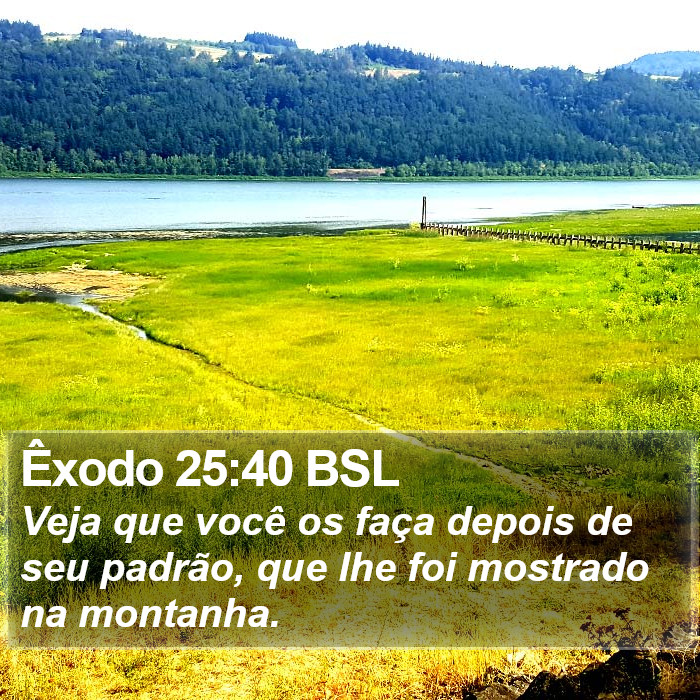 Êxodo 25:40 BSL Bible Study