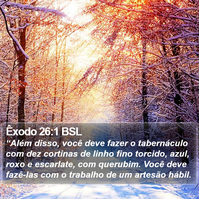 Êxodo 26:1 BSL Bible Study