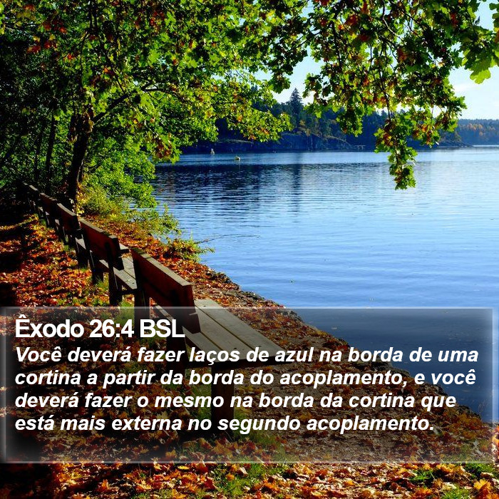 Êxodo 26:4 BSL Bible Study