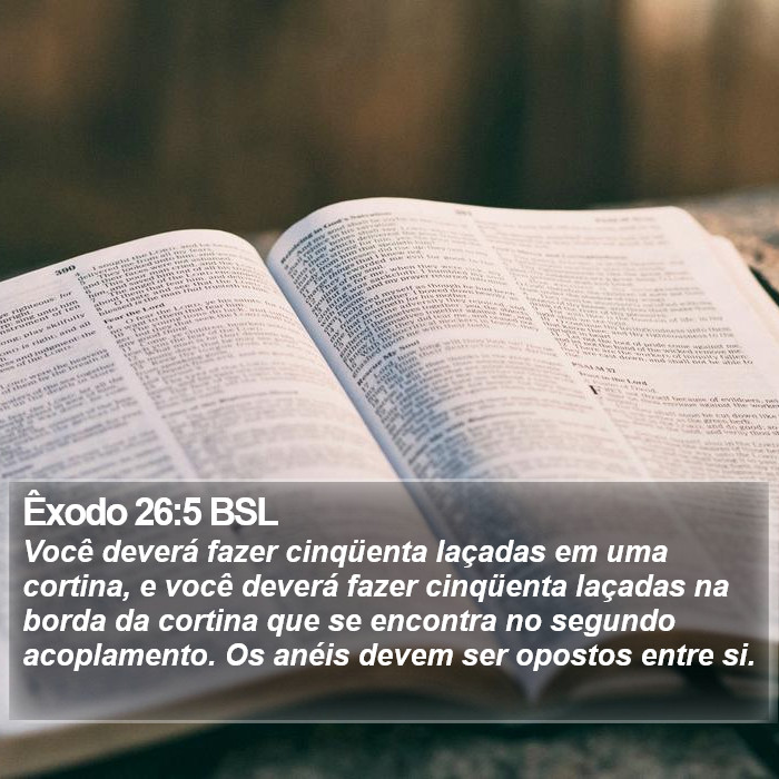 Êxodo 26:5 BSL Bible Study