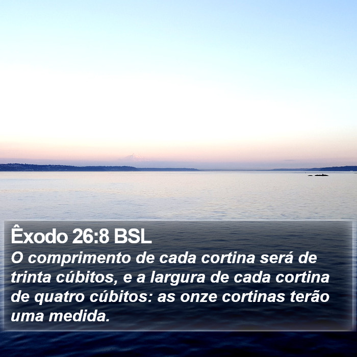 Êxodo 26:8 BSL Bible Study