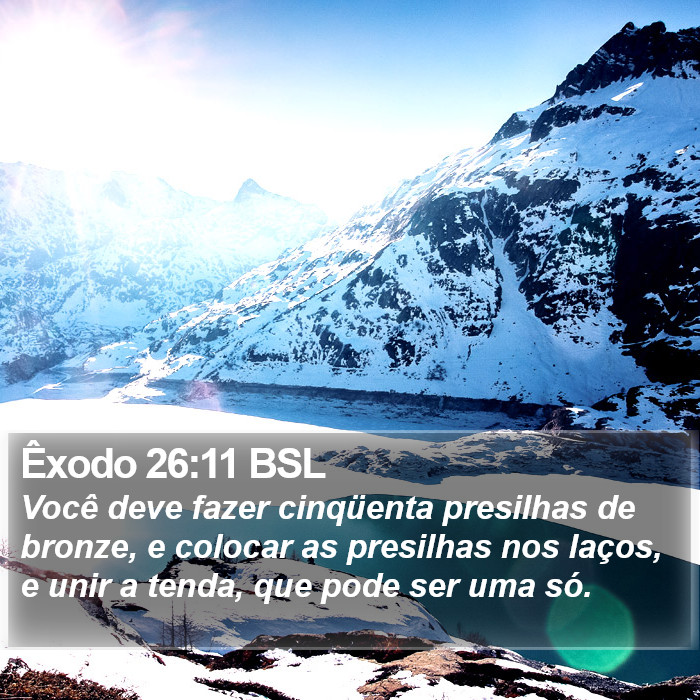 Êxodo 26:11 BSL Bible Study