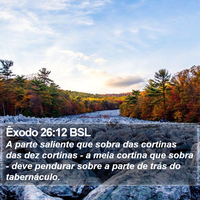 Êxodo 26:12 BSL Bible Study